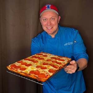 Trays in the Pizza Garage with NEPA Pizza Review